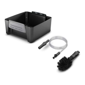 3-part accessory box with suction hose