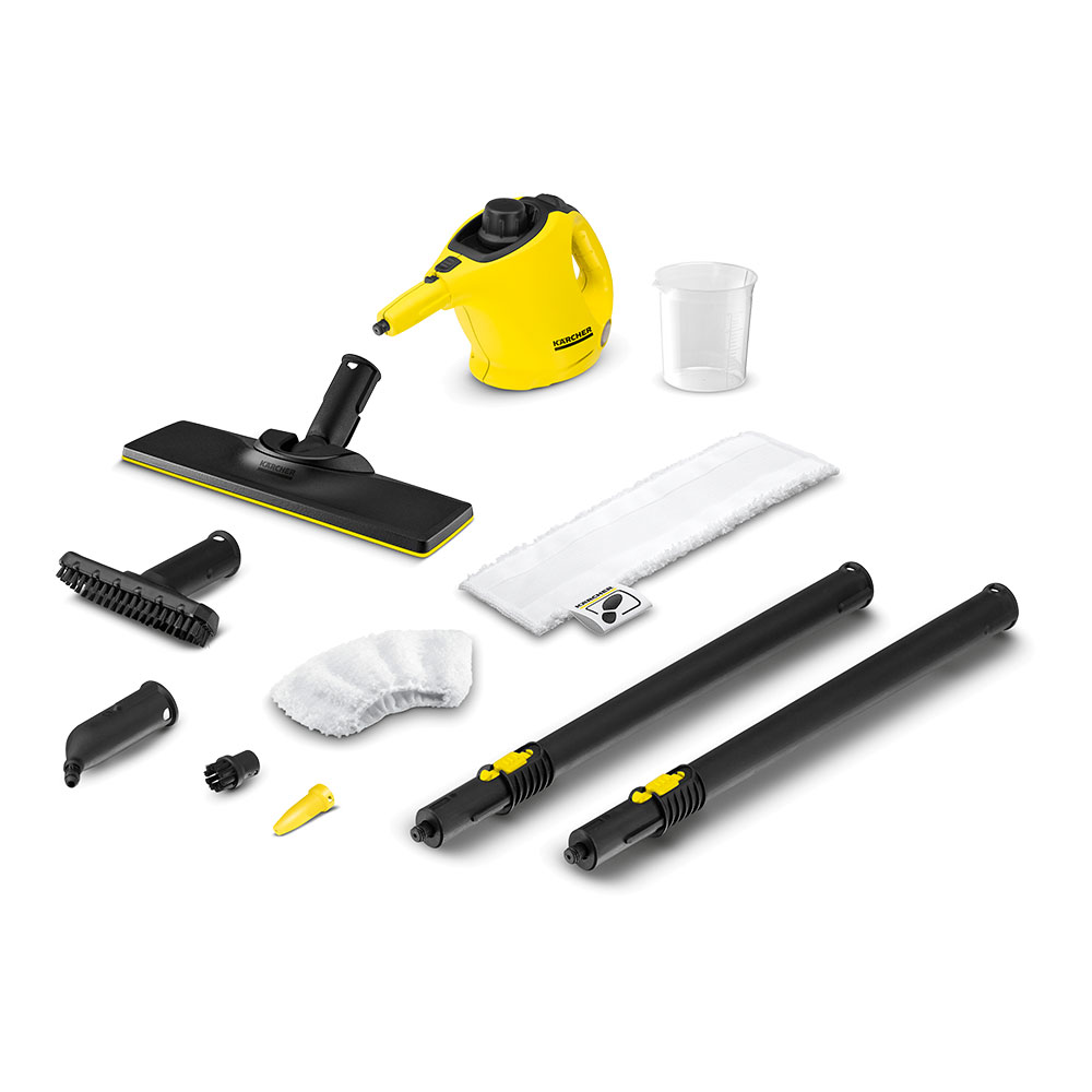 GENUINE KARCHER SC 1 MULTI STEAM CLEANER,STEAM TURBO BRUSH SET,GROUT CLEANING 