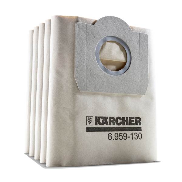 2 Pack Karcher 2.863-006.0 Dry Vacuum Paper Filter Bag WD4 WD5 WD5P WD6 MV4-MV6