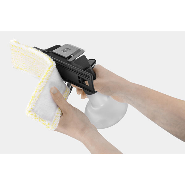Pad couverture tissu vac Flacon pulvérisateur Kit Pour Karcher Wv50 Fenêtre Aspirateur Microfibre 