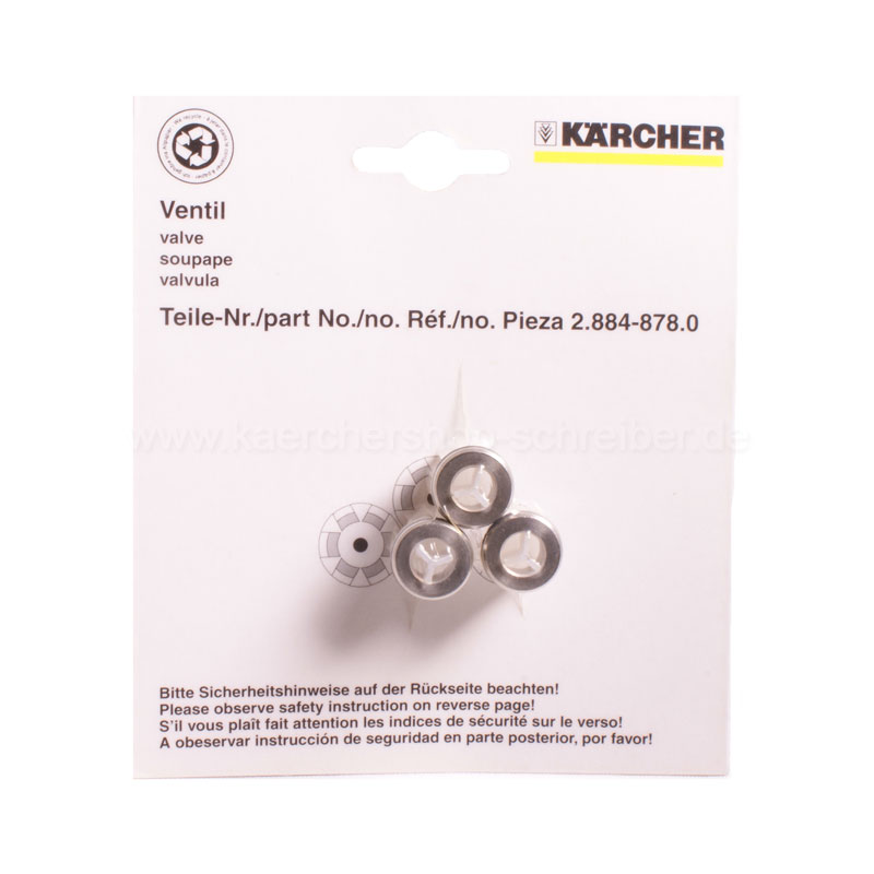 Genuine Karcher 2.884-873.0 Pack of 3 Pressure Washer Valve OEM 