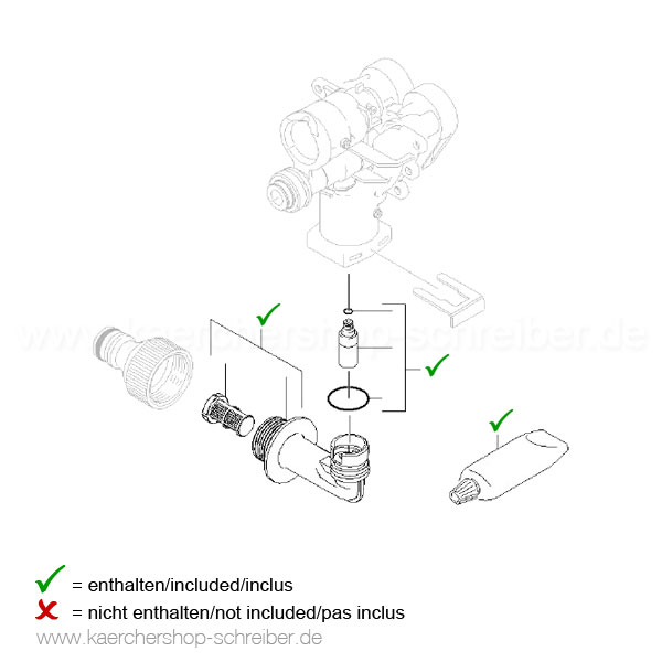 Kärcher Hochdruckreiniger-Saugdeckel & Sicherheitsventil